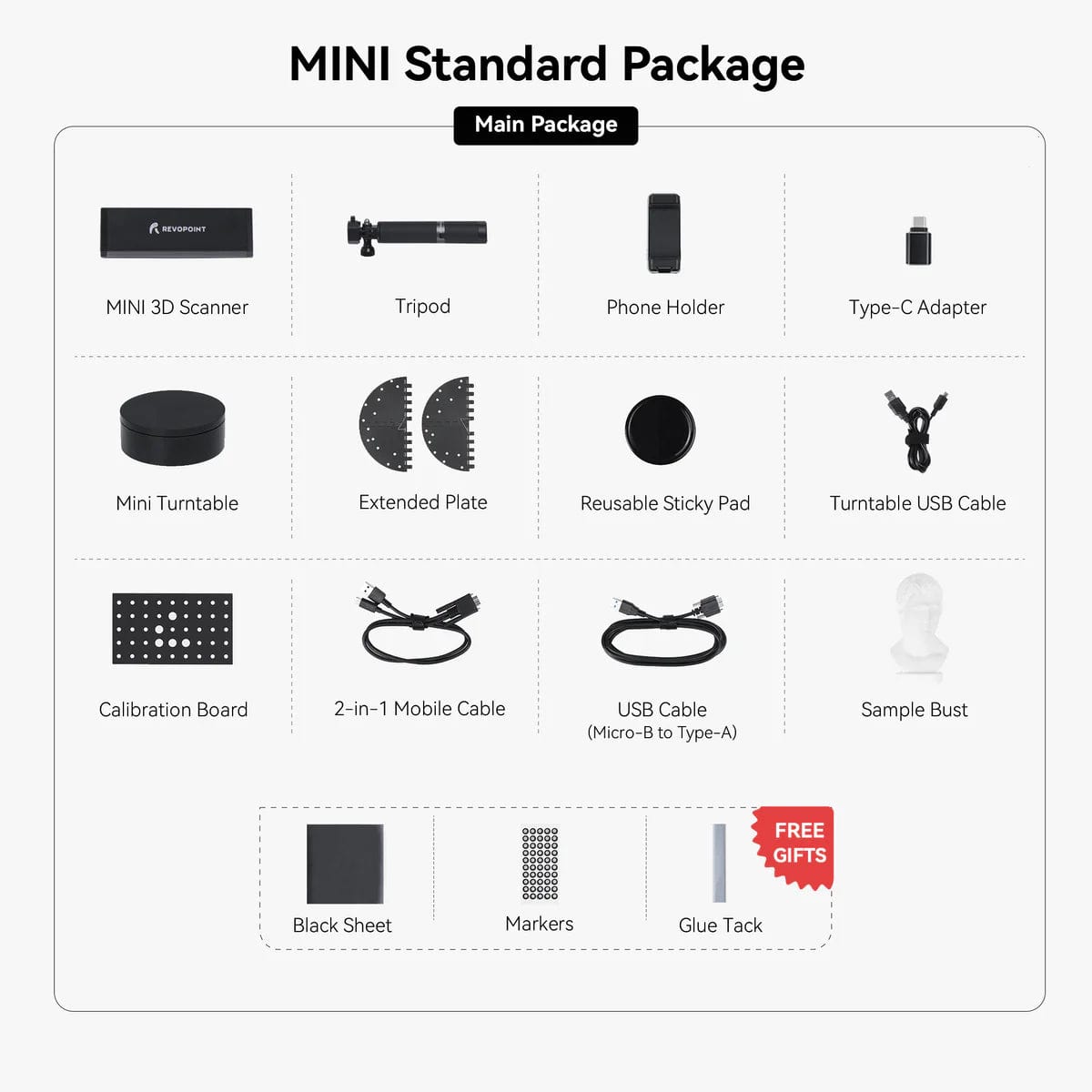 Revopoint MINI 3D Scanner Handheld 3D Model Scanner– 3D Printernational