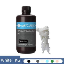 Load image into Gallery viewer, ANYCUBIC 3D Printing Materials 1KG / White NEW ANYCUBIC 405nm UV Resin For Photon LCD 3D Printer 500G/1000G