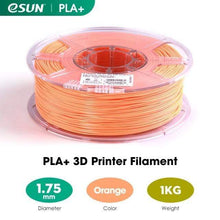 Load image into Gallery viewer, eSUN 3D Printing Materials Orange eSUN 3D Printer Filament PLA+ 1.75mm 1KG (2.2 LBS) Spool
