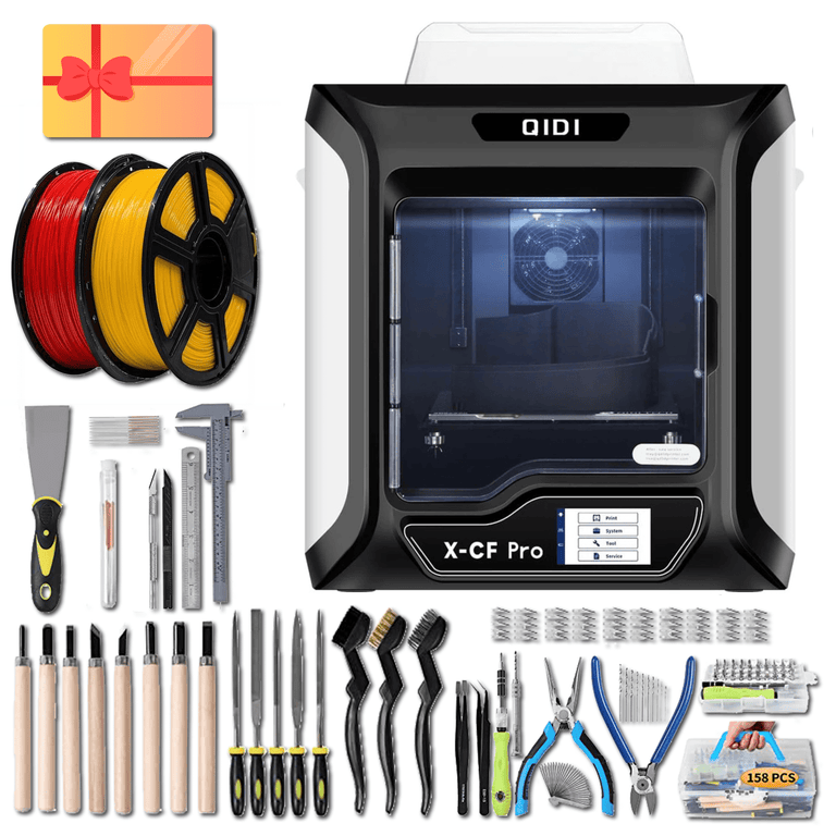 Qidi Tech X-CF Pro 3D Printer Maker Bundle– 3D Printernational Qidi Tech X-CF Pro 3D Printer Maker Bundle– 3D Printernational