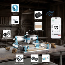 Charger l'image dans la galerie, 4040-PRO MAX CNC Router Machine, 710W Spindle, Linear Rail, Enhanced XZ Axis, Optional Vectric Bundle