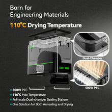 Charger l'image dans la galerie, SUNLU FilaDryer E2, Professional Drying and Annealing, Up to 110℃/230°F, Born for Engineering 3D Printing Filaments