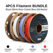 Charger l'image dans la galerie, GT-3 High Speed Four-Color Bundle Matte PLA Filament, 1.75mm 500g X 4 Spools, 4.4lbs (2kg) Blue, Green, Violet, Indigo
