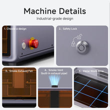 Charger l'image dans la galerie, SainSmart.com CNC Router 10W / USA Creality Falcon A1 10W Laser Engraver, Enclosed Laser Cutter with Air Assist, HD Camera Positioning, Beginner-friendly, Class 1 Safety Laser Engravering Machine for Wood and Metal, Acrylic