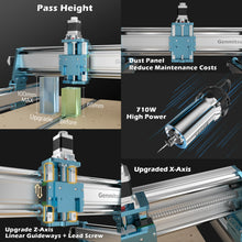 Charger l'image dans la galerie, SainSmart.com CNC Router 4040-PRO MAX CNC Router Machine, 710W Spindle, Linear Rail, Enhanced XZ Axis, Optional Vectric Bundle