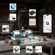 Charger l'image dans la galerie, SainSmart.com CNC Router 4040-PRO MAX CNC Router Machine, 710W Spindle, Linear Rail, Enhanced XZ Axis, Optional Vectric Bundle