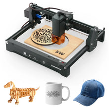 Charger l'image dans la galerie, SainSmart.com CNC Router 5W Engraving &amp; Light Cutting / USA Kortek Laser Engraver Machine, 2.5W/5W/10W, ±0.01mm High Precision, IR Laser Compatible, Portable CNC Laser Cutter