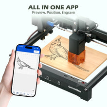 Charger l'image dans la galerie, SainSmart.com CNC Router Kortek Laser Engraver Machine, 2.5W/5W/10W, ±0.01mm High Precision, IR Laser Compatible, Portable CNC Laser Cutter