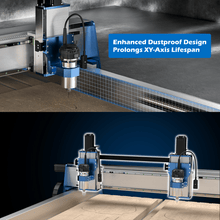 Charger l'image dans la galerie, SainSmart.com CNC Router PROVerXL 4x4 CNC Router Machine, Support Dual Z-Axis, Closed-loop Stepper Motor, Ball Screw Drive System, 1300x1300 Work Area for Wood Metal Carving