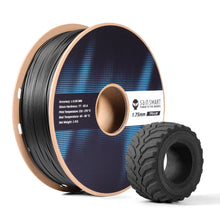 Charger l'image dans la galerie, SainSmart.com Filament Black / USA Lightweight TPU Filament 1.75mm, Foaming LW-TPU 77A–93A, High Resilience &amp; Matte Finish