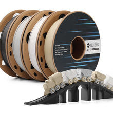 Charger l'image dans la galerie, SainSmart.com Filament Black | White | Gray | Beige / USA GT-3 High Speed Four-Color Bundle Matte PLA Filament, 1.75mm 500g X 4 Spools, 4.4lbs (2kg) Blue, Green, Violet, Indigo