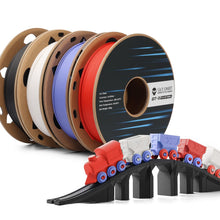 Charger l'image dans la galerie, SainSmart.com Filament Black | White | Red | Cobalt Blue / USA GT-3 High Speed Four-Color Bundle Matte PLA Filament, 1.75mm 500g X 4 Spools, 4.4lbs (2kg) Blue, Green, Violet, Indigo