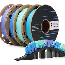 Charger l'image dans la galerie, SainSmart.com Filament Blue | Green | Violet | Indigo / USA GT-3 High Speed Four-Color Bundle Matte PLA Filament, 1.75mm 500g X 4 Spools, 4.4lbs (2kg) Blue, Green, Violet, Indigo