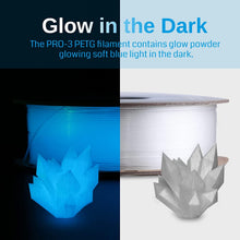 Load image into Gallery viewer, SainSmart.com Filament Glow-in-the-dark Blue 1.75mm PRO-3 PETG Filament, 1kg