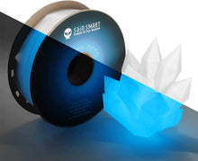 Load image into Gallery viewer, SainSmart.com Filament Glow-in-the-dark Blue 1.75mm PRO-3 PETG Filament, 1kg