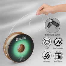 Charger l'image dans la galerie, SainSmart.com Filament Glow-in-the-dark Green 1.75mm PRO-3 PETG Filament, 1kg