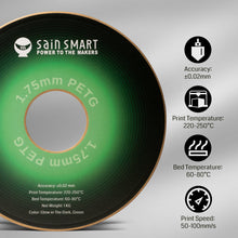 Charger l'image dans la galerie, SainSmart.com Filament Glow-in-the-dark Green 1.75mm PRO-3 PETG Filament, 1kg