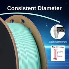 Load image into Gallery viewer, SainSmart.com Filament GT-3 High Speed Matte PLA Filament 1.75mm, 1KG, ±0.02mm, Black/White/Teal/Mint/Red/Grey