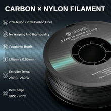 Load image into Gallery viewer, SainSmart.com Filament [Open Box] Nylon+ Carbon Fiber Filament 1.75mm 1kg/2.2lb, Black