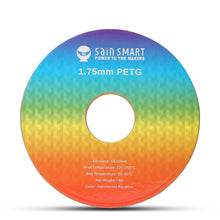 Load image into Gallery viewer, SainSmart.com Filament Translucent Rainbow, 1.75mm PRO-3 PETG Filament, 1kg