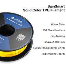 Load image into Gallery viewer, SainSmart.com Filament USA Neon Yellow, Cyberpunk Color TPU 1.75mm Filament 0.8kg/1.76lb
