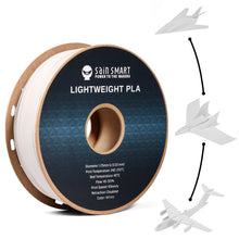 Load image into Gallery viewer, SainSmart.com Filament White / USA LW-PLA Filament, 1.75mm, Black &amp; White, 1KG, Lightweight Low-Density Active Foaming PLA for 3D Print RC Planes Drone Parts