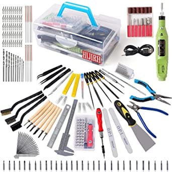 87 PCS Post Processing ToolKit Compatible for Modelling Basic Tools for Model  Kit Building Beginner Hobby Model Assemble Building with Duty Plastic  Container