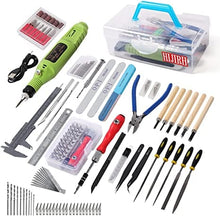 Charger l&#39;image dans la galerie, 3D Printernational Tools 3D Printing Tool Kit 108 PCS Professional ToolKit for Modeling, lncluding Electric Polishing Machine &amp; Tool Box, Basic Model Building, Repairing and Remove,Art and Crafts