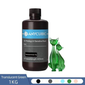 ANYCUBIC 3D Printing Materials 1KG / Green NEW ANYCUBIC 405nm UV Resin For Photon LCD 3D Printer 500G/1000G