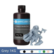 Load image into Gallery viewer, ANYCUBIC 3D Printing Materials 1KG / Grey NEW ANYCUBIC 405nm UV Resin For Photon LCD 3D Printer 500G/1000G