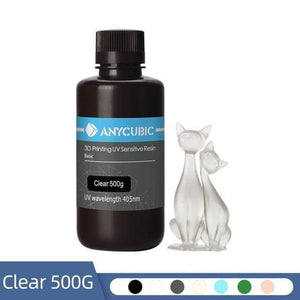 ANYCUBIC 3D Printing Materials 500G / Clear NEW ANYCUBIC 405nm UV Resin For Photon LCD 3D Printer 500G/1000G