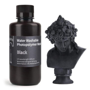 Elegoo 3D Printing Materials Black ELEGOO Water Washable LCD UV-Curing 405nm  Photopolymer Resin for LCD 3D Printer 1000gr