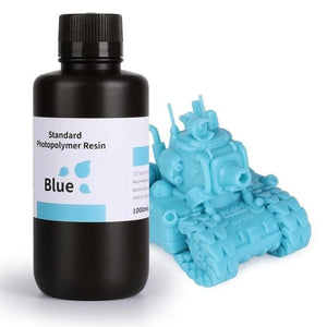 Elegoo 3D Printing Materials Blue ELEGOO Resin LCD UV-Curing 405nm Standard Photopolymer Resin for LCD 3D Printer 1000gr