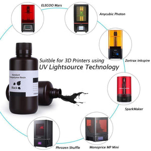 Elegoo 3D Printing Materials ELEGOO Resin LCD UV-Curing 405nm Standard Photopolymer Resin for LCD 3D Printer 1000gr