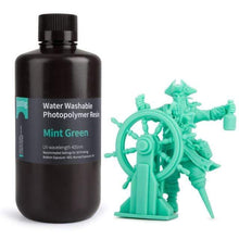 Load image into Gallery viewer, Elegoo 3D Printing Materials Mint Green ELEGOO Water Washable LCD UV-Curing 405nm  Photopolymer Resin for LCD 3D Printer 1000gr
