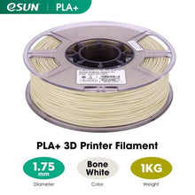 Load image into Gallery viewer, eSUN 3D Printing Materials Bone White eSUN 3D Printer Filament PLA+ 1.75mm 1KG (2.2 LBS) Spool