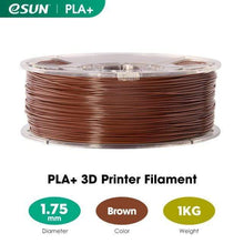 Charger l&#39;image dans la galerie, eSUN 3D Printing Materials Brown eSUN 3D Printer Filament PLA+ 1.75mm 1KG (2.2 LBS) Spool