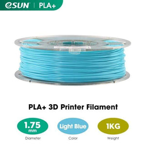 eSUN 3D Printing Materials Light Blue eSUN 3D Printer Filament PLA+ 1.75mm 1KG (2.2 LBS) Spool