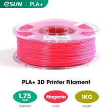 Load image into Gallery viewer, eSUN 3D Printing Materials Magenta eSUN 3D Printer Filament PLA+ 1.75mm 1KG (2.2 LBS) Spool