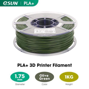 eSUN 3D Printing Materials Olive Green eSUN 3D Printer Filament PLA+ 1.75mm 1KG (2.2 LBS) Spool
