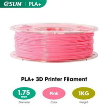 Charger l&#39;image dans la galerie, eSUN 3D Printing Materials Pink eSUN 3D Printer Filament PLA+ 1.75mm 1KG (2.2 LBS) Spool
