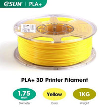 Charger l&#39;image dans la galerie, eSUN 3D Printing Materials Yellow eSUN 3D Printer Filament PLA+ 1.75mm 1KG (2.2 LBS) Spool
