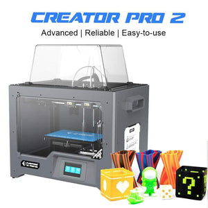 FlashForge 3D Printer Flashforge Creator Pro 2 Independent Dual Extruder 3D Printer