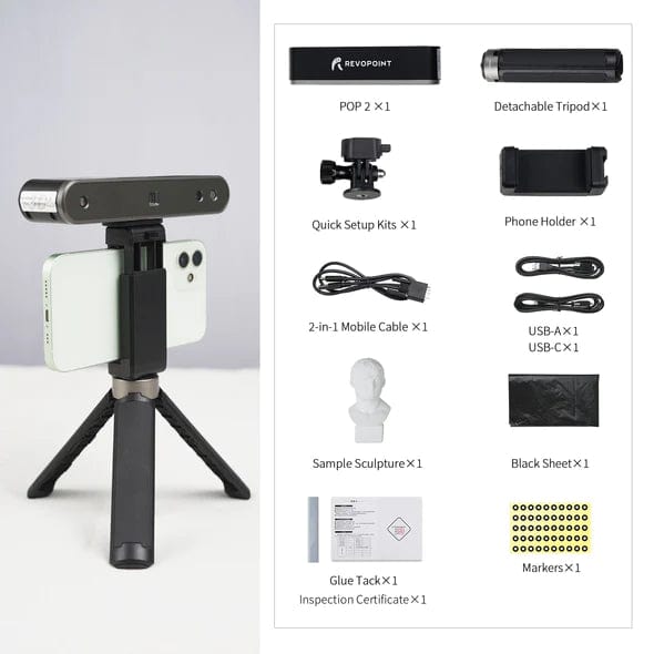 Revopoint 3D Scanners Standard Revopoint POP 2.0 Portable 3D Scanner