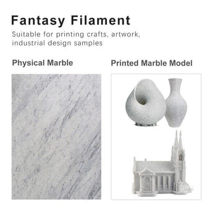 SUNLU 3D Printer filament Marble PLA 1.75mm filament 1kg/2.2lbs, Fit most of FDM 3D printer